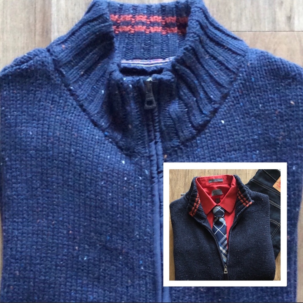 Stand Collar Cardigan w/ Detachable Hood